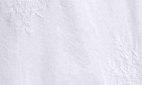 Caslonr Caslon(r) Embroidered Cotton Button-up Shirt In White