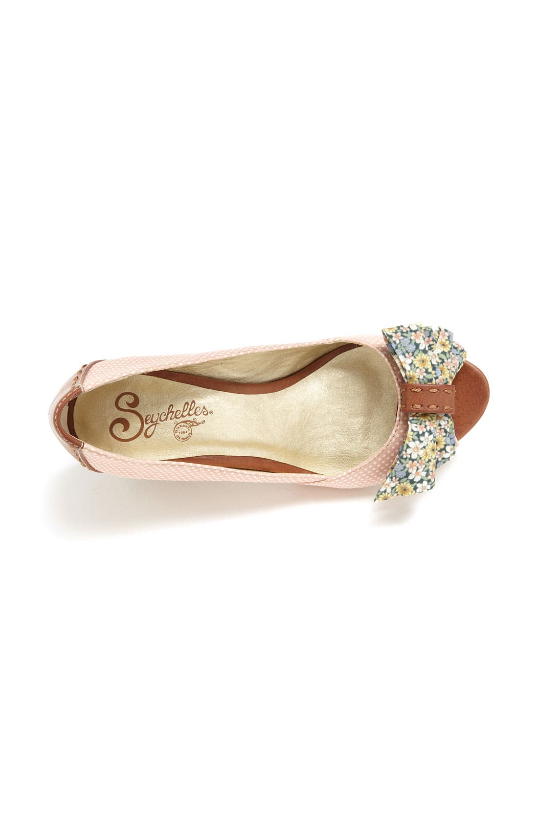 'Mixed Emotions' Pump, Alternate, color, PEACH POLKA DOT