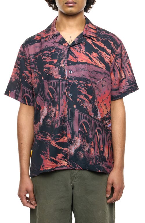 ROUND TWO ROUND TWO PHOTO COLLAGE CAMP SHIRT