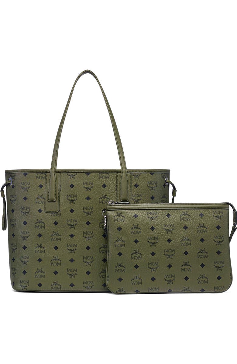 MCM Medium Liz Shopper in Visetos, Alternate, color,