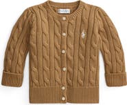 Ralph Lauren Cable Stitch Cotton Cardigan