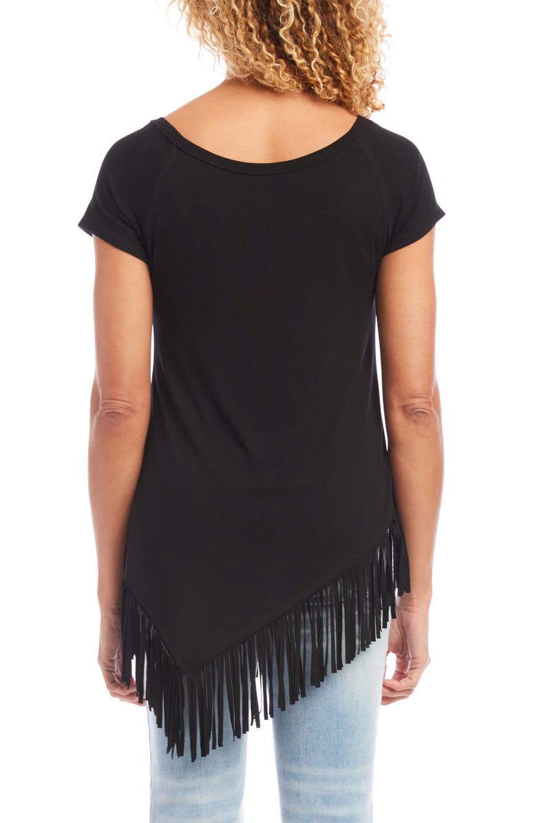 Karen Kane Angled Fringe Top, Alternate, color,