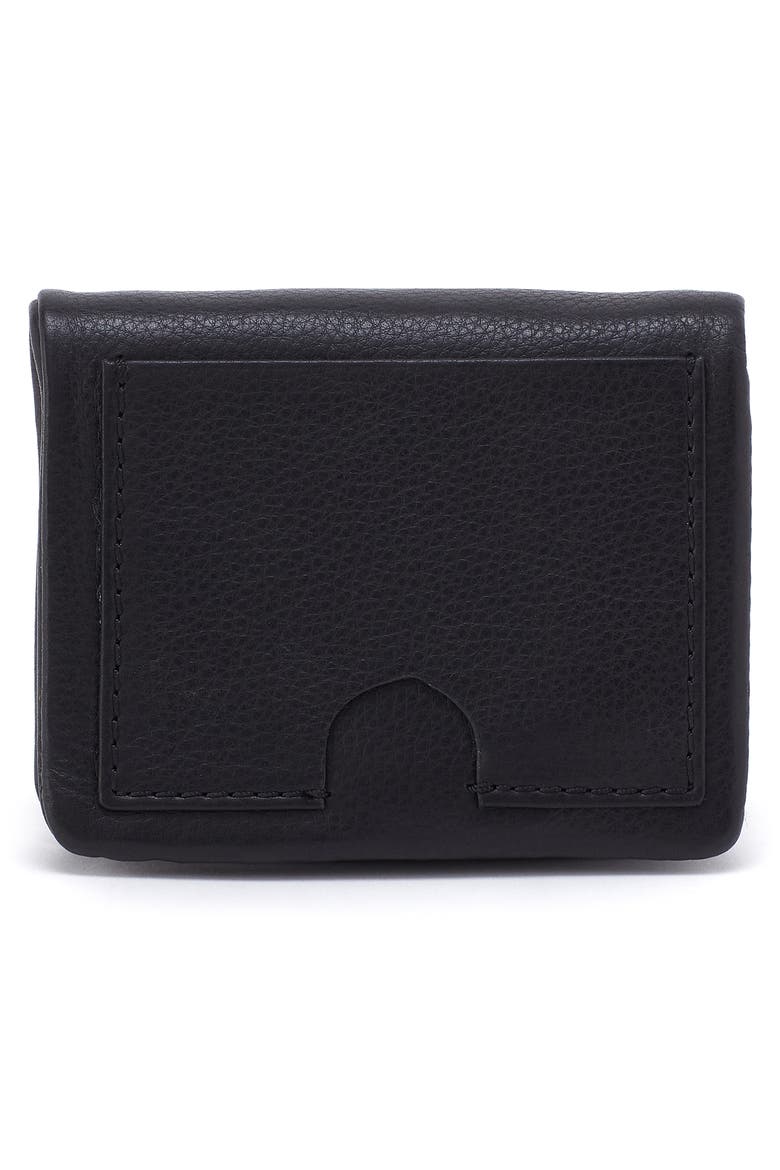 Mini Lumen Leather Bifold Wallet, Alternate, color, BLACK