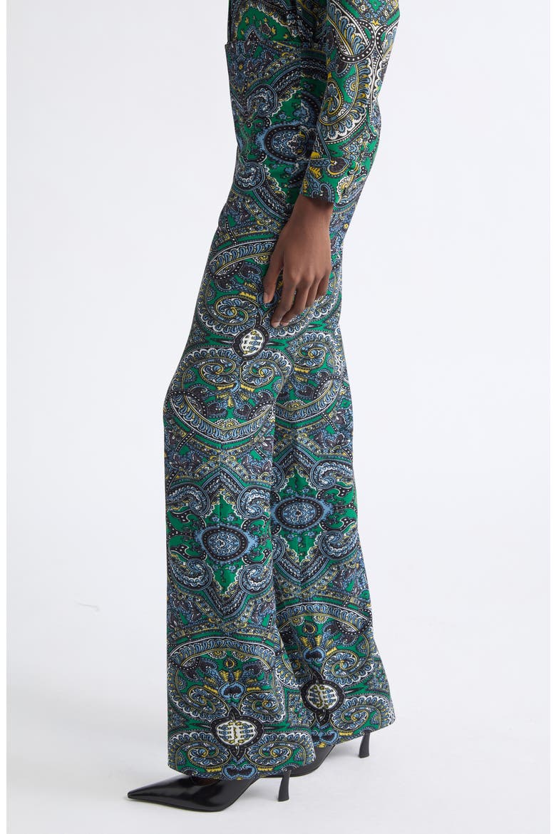 Teeny Fit & Flare Bootcut Pants, Alternate, color, BON VOYAGE DEEP EMERALD