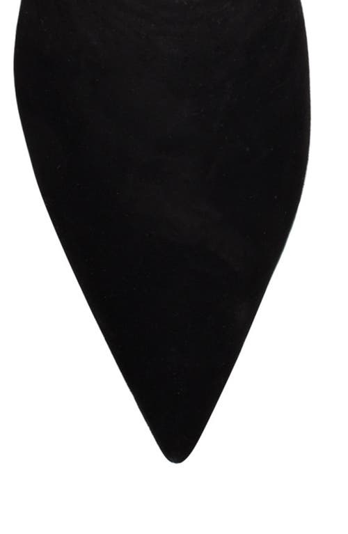 Nine West Adera Pointed Toe Knee High Boot In Black