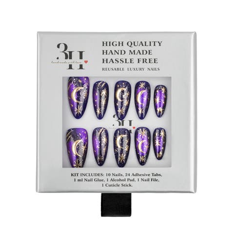 Moonlit Magic Luxury Handmade Press On Nails