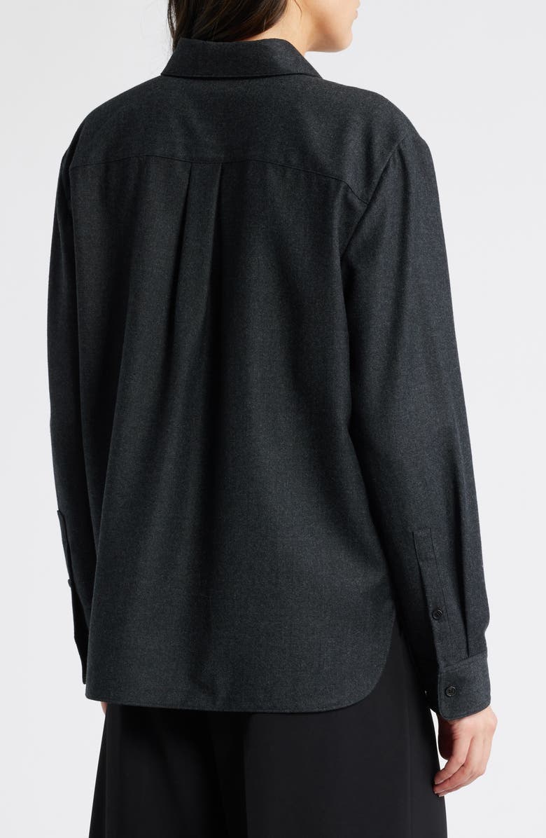 Theory Wool Button-Up Shirt, Alternate, color,