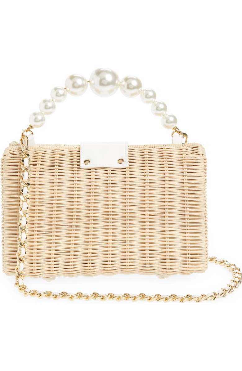 BTB Los Angeles Coco Clutch, Alternate, color, White