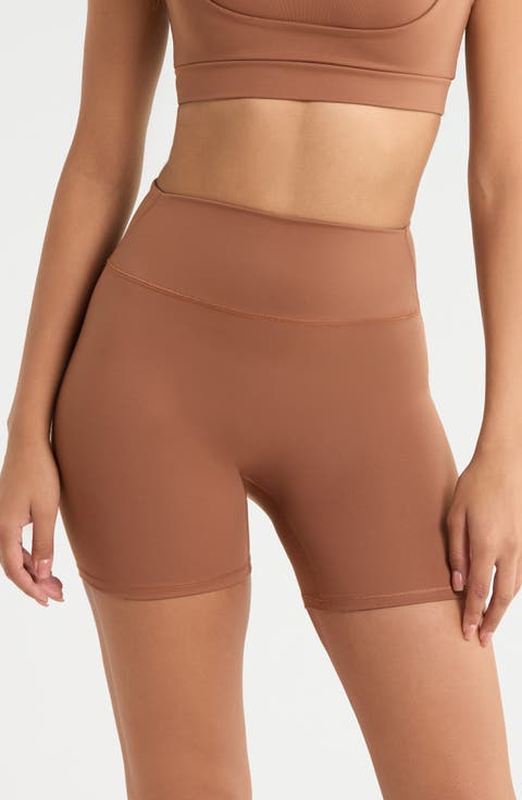 Shine Bonded Waist Bike Shorts