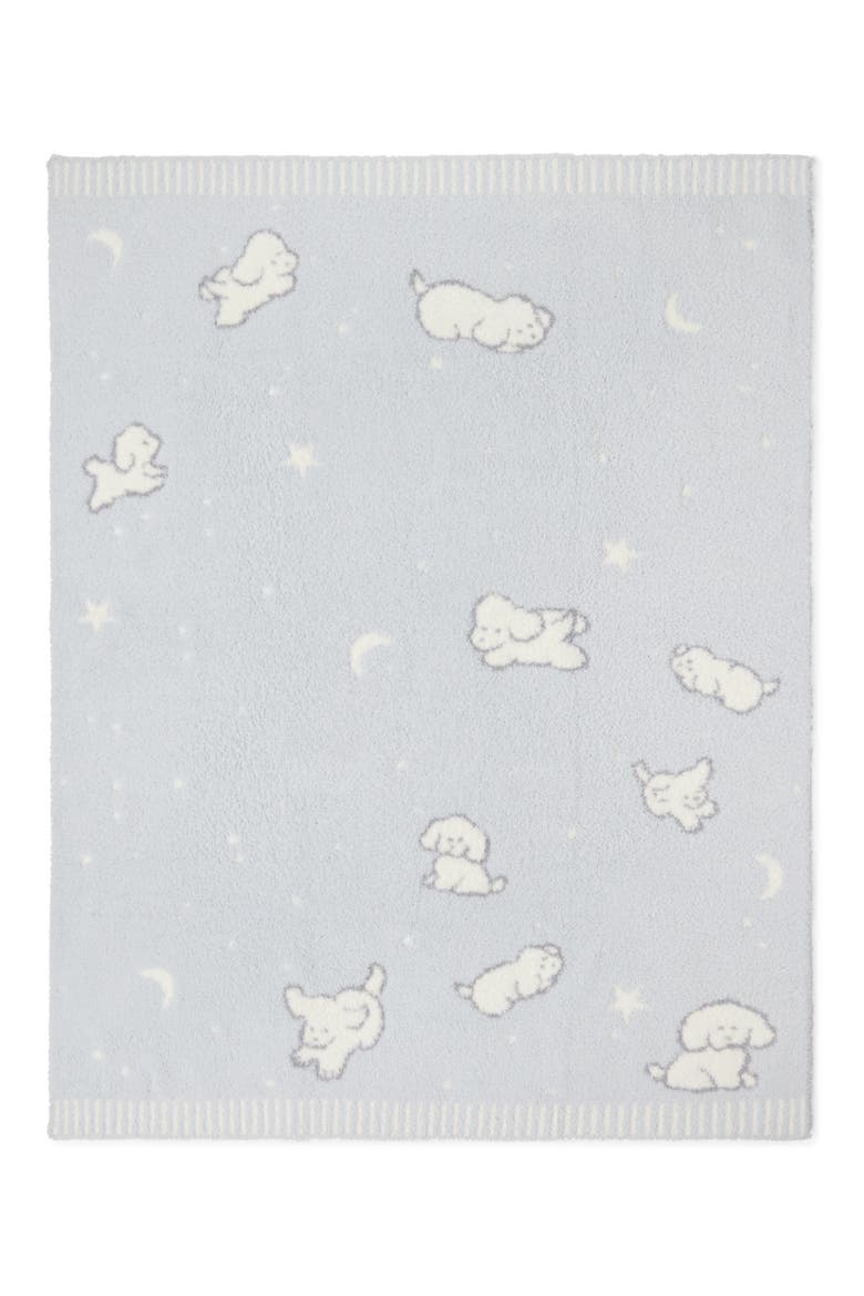 CozyChic Counting Puppies Stroller Blanket, Main, color, BLUE MULTI
