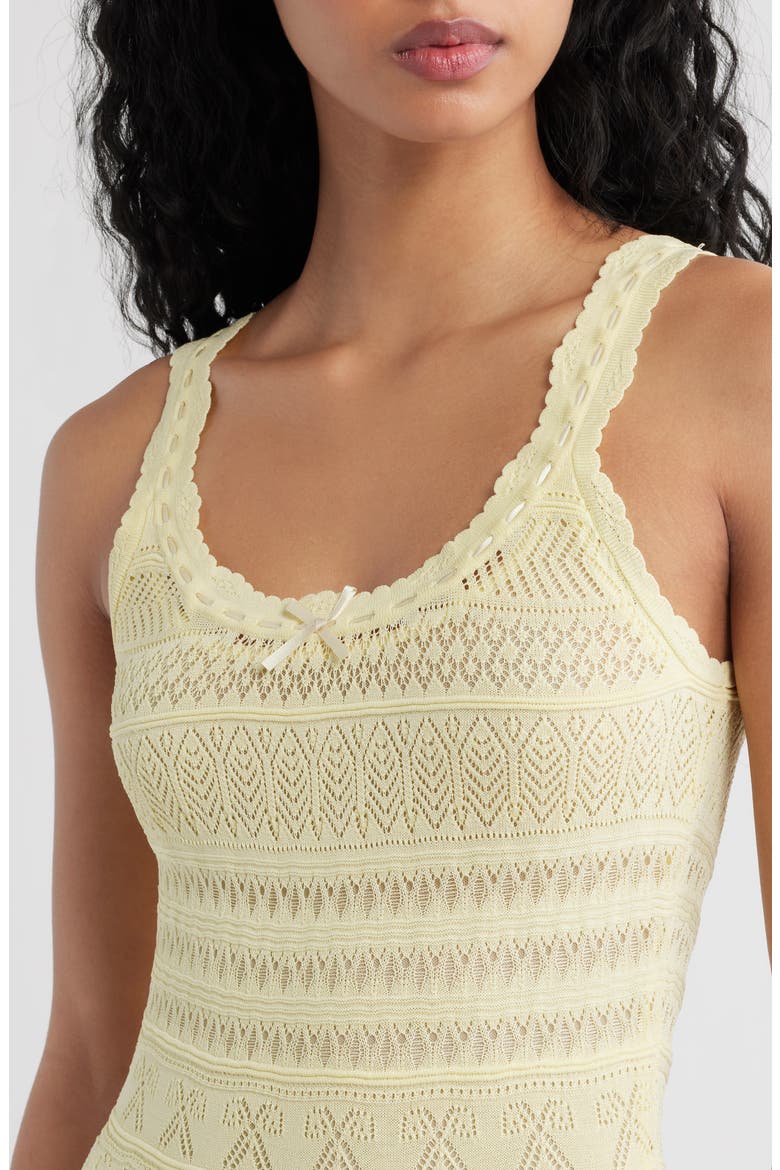 Darlena Pointelle Sundress, Alternate, color, SUGAR DAISY