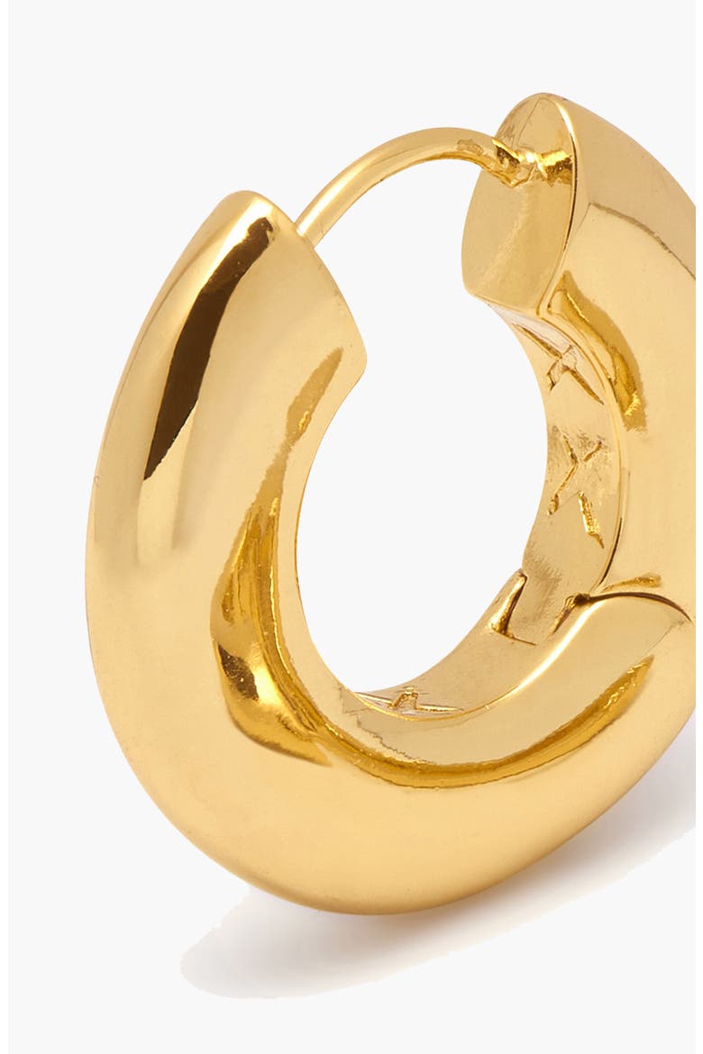 Sirso Midi Chubby Hoop Earrings, Alternate, color, Gold