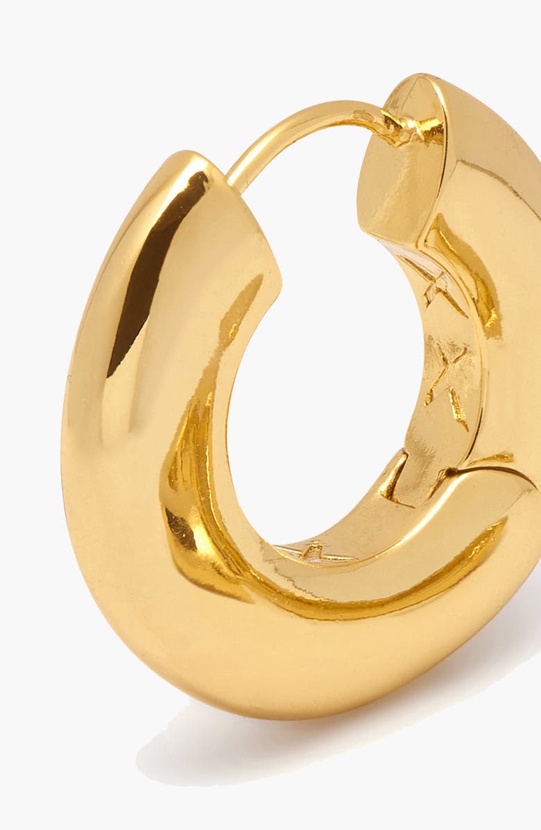 YOJ Sirso Midi Chubby Hoop Earrings, Alternate, color, Gold