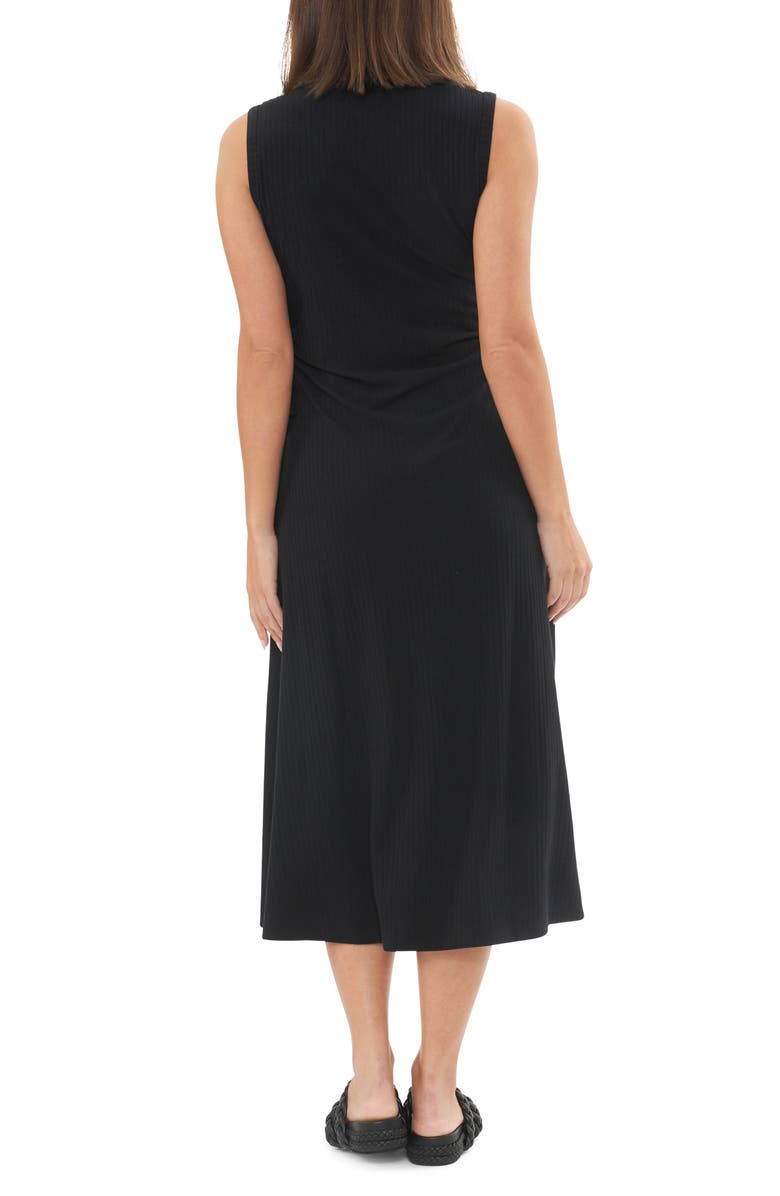 Ripe Maternity Carol Cutout Rib Midi A-Line Maternity Dress, Alternate, color, 