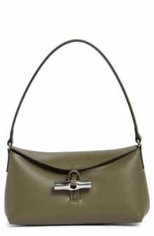 Longchamp Le Roseau Leather Shoulder Bag
