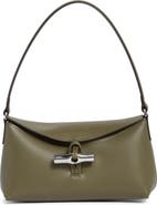Longchamp Le Roseau Leather Shoulder Bag