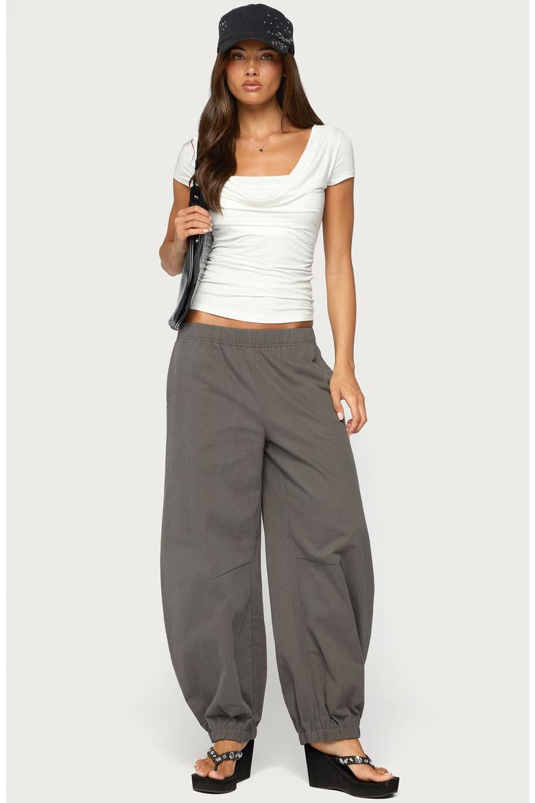 Hayli Cotton Parachute Pants, Alternate, color, DARK-GRAY