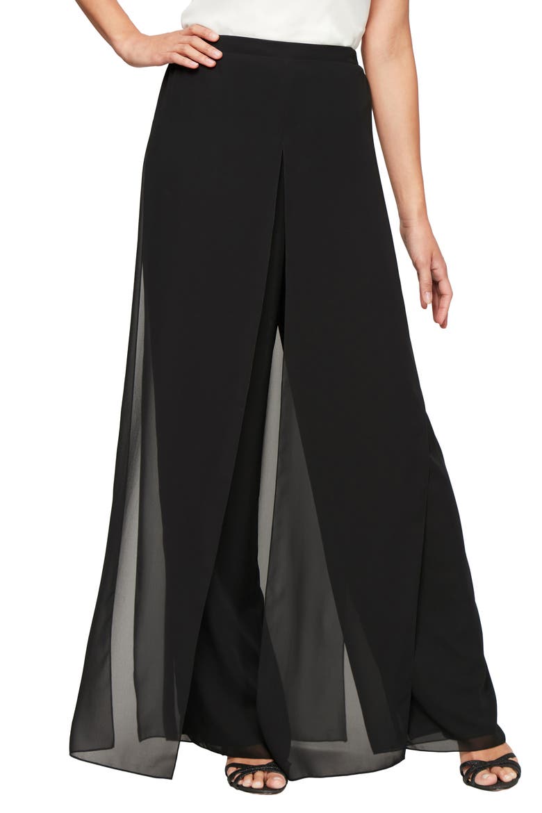 Carwash Wide Leg Pants, Main, color, BLACK