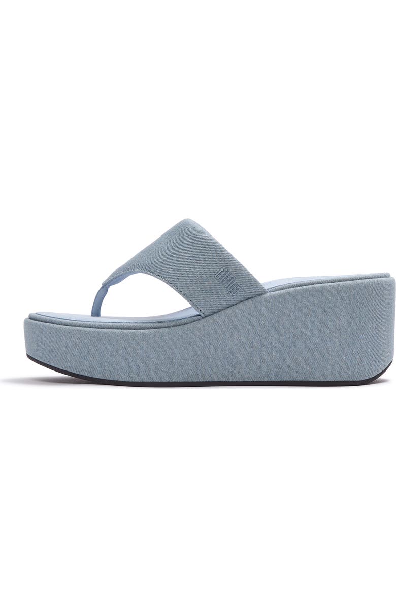 FitFlop Platfforms Wedge TP Sandal, Alternate, color, Light Denim