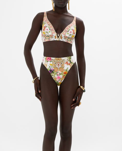 V Neck Hardware Bra Egyptian Rose In Egyptian Rose