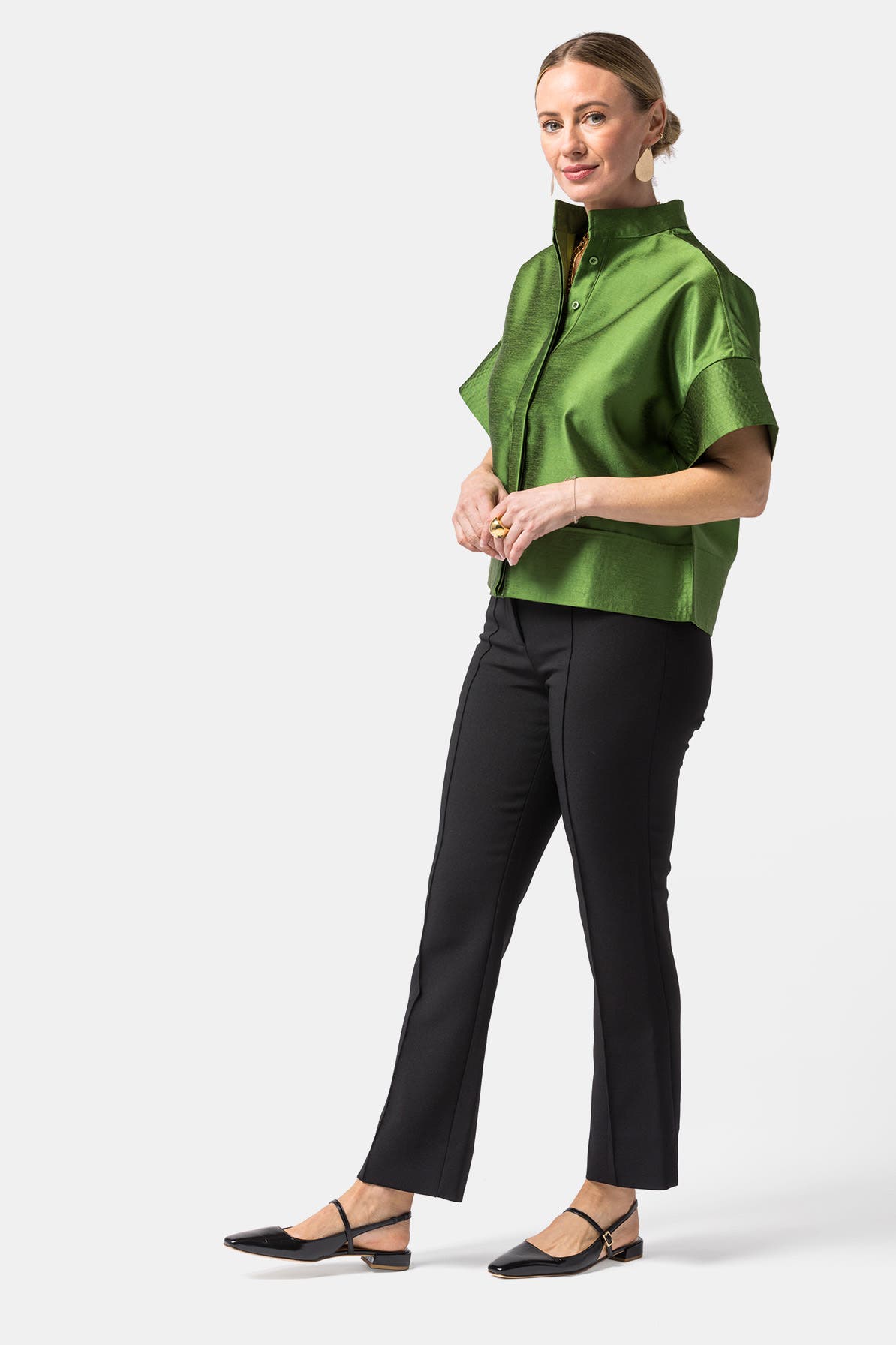 BELLS & BECKS Tina Mary Jane Slingback Flat, Alternate, color, Black