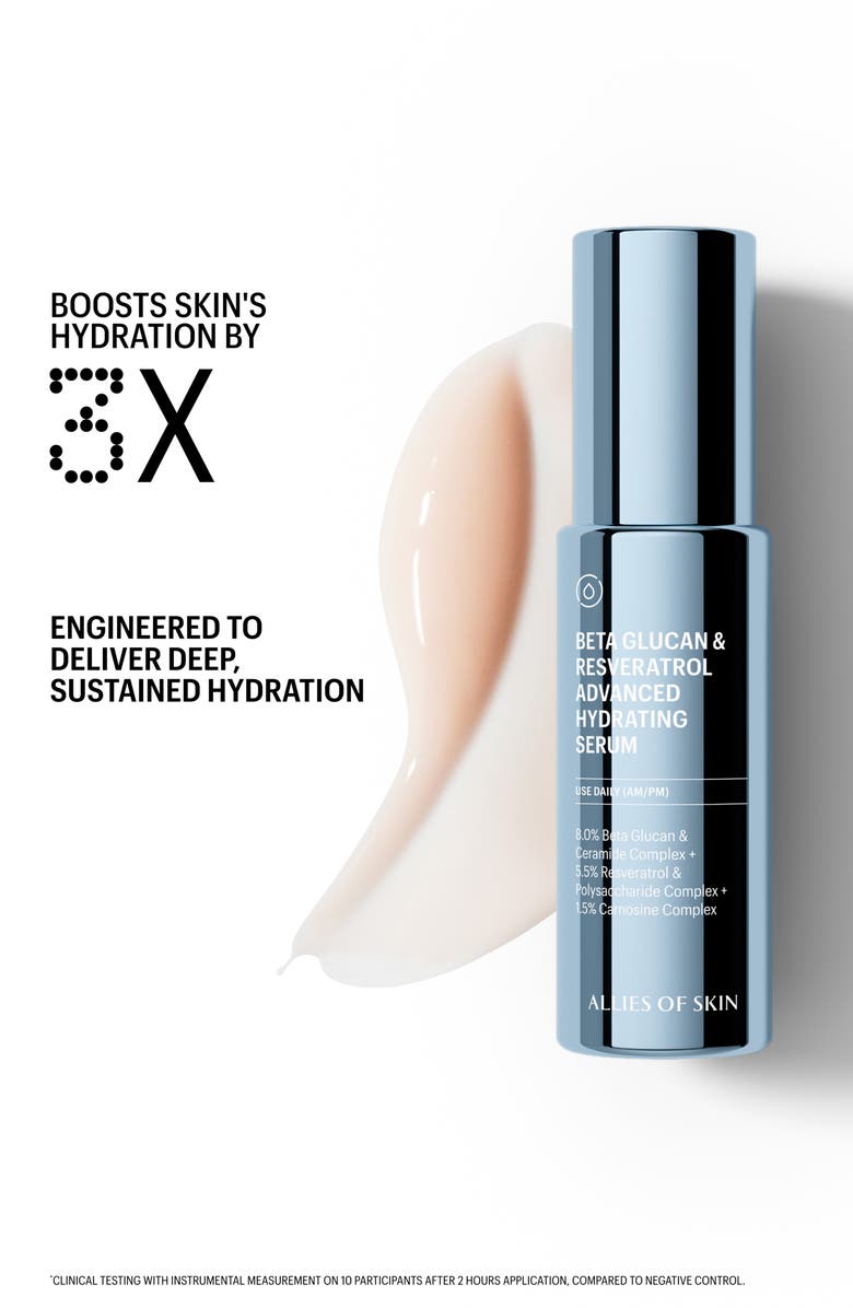 ALLIES OF SKIN Beta Glucan & Resveratrol Advanced Hydrating Serum, Alternate, color,