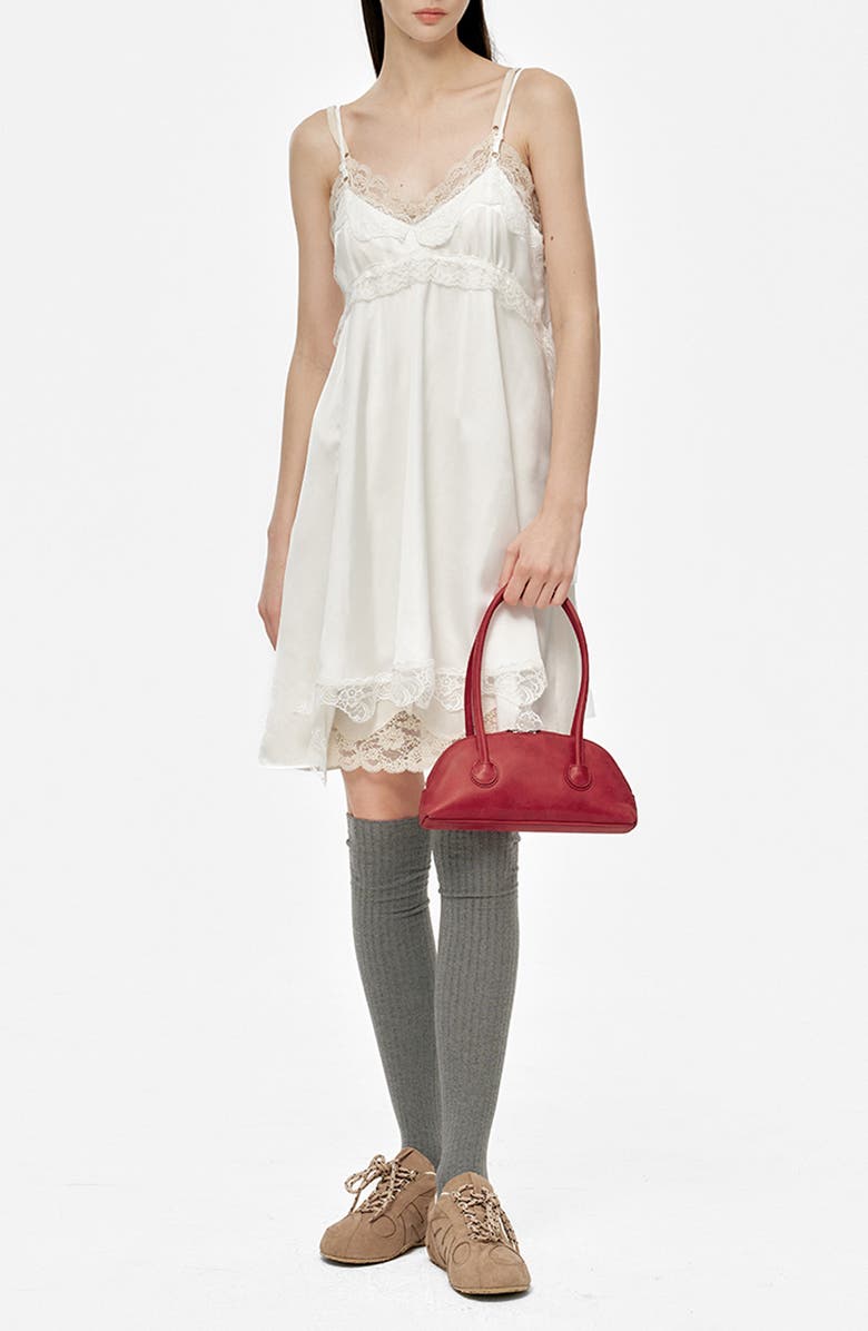 MARGESHERWOOD Bessette Leather Shoulder Bag, Alternate, color, Apple Red Pull-Up