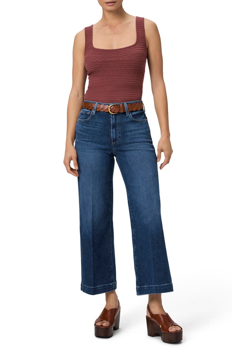 PAIGE Anessa High Waist Wide Leg Ankle Jeans, Alternate, color, Kindred