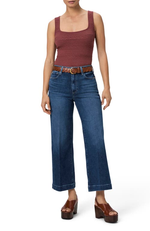 Paige Anessa High Rise Cropped Wide Leg Jeans In Kindered In Kindred