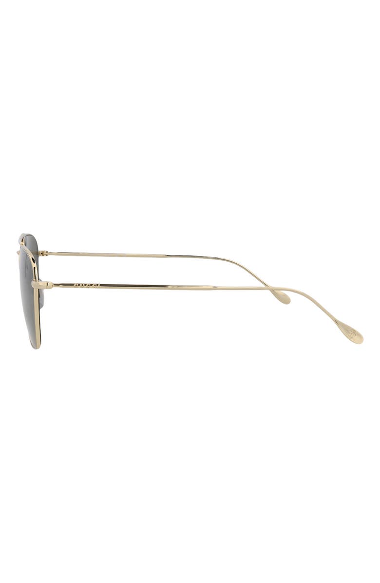Gucci 56mm Aviator Sunglasses, Alternate, color, Gold Gold Grey