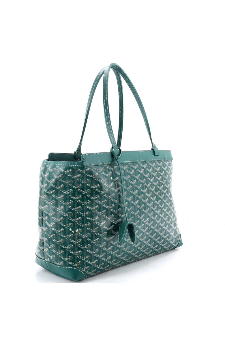 Pre-Owned Goyard Bellechasse Bag Coated Canvas PM, Alternate, color, Green