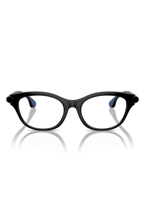 Burberry Kids' 45mm Square Optical Glasses In Black