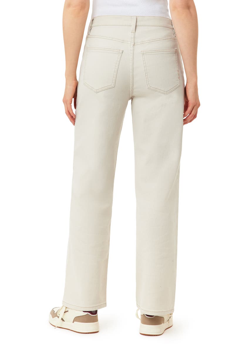 The Flow High Waist Straight Leg Jeans, Alternate, color, ECRU