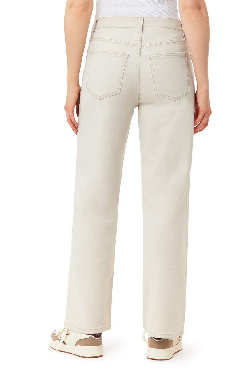 Scotch & Soda The Flow High Waist Straight Leg Jeans, Alternate, color, Ecru