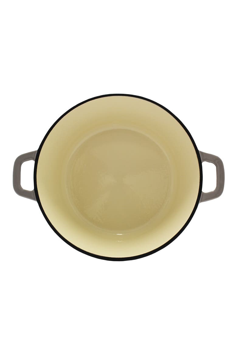 International 7-Quart Cast Iron Round Covered Dutch Oven, Alternate, color, GREY