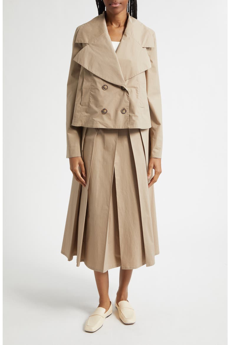 Dune Crop Trench Coat, Alternate, color, TAN