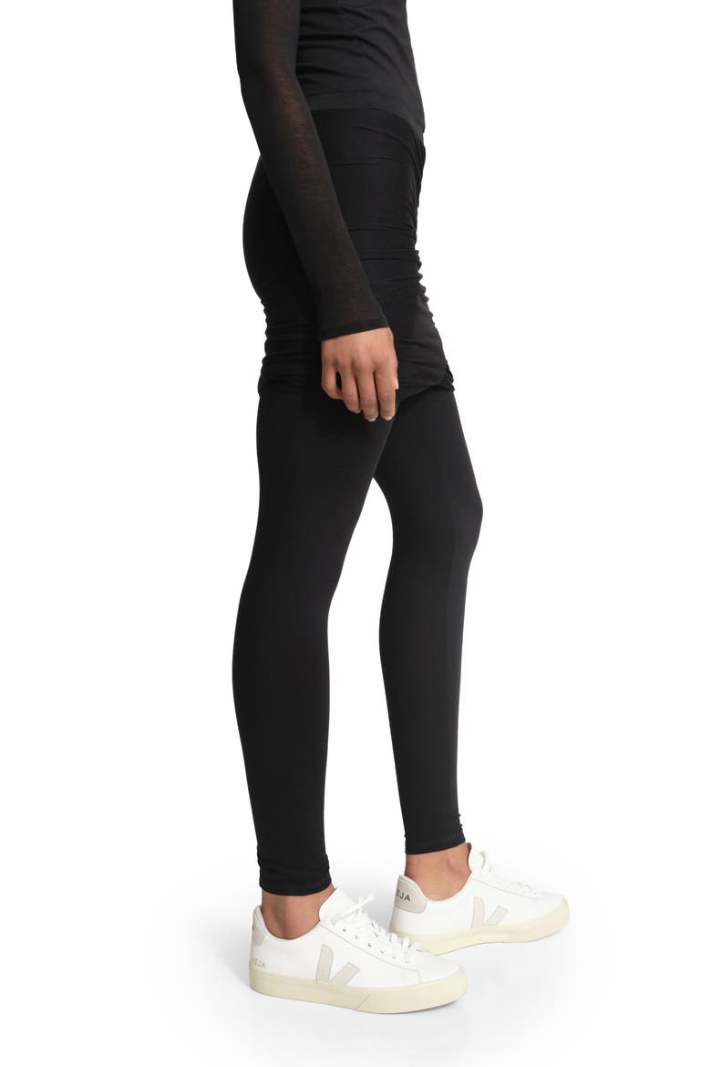 Joss Skirted Leggings, Alternate, color, BLACK