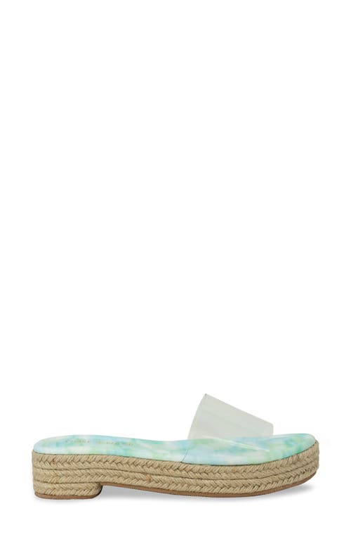 CHASE & CHLOE CHASE AND CHLOE CLEAR PLATFORM SLIDE SANDAL