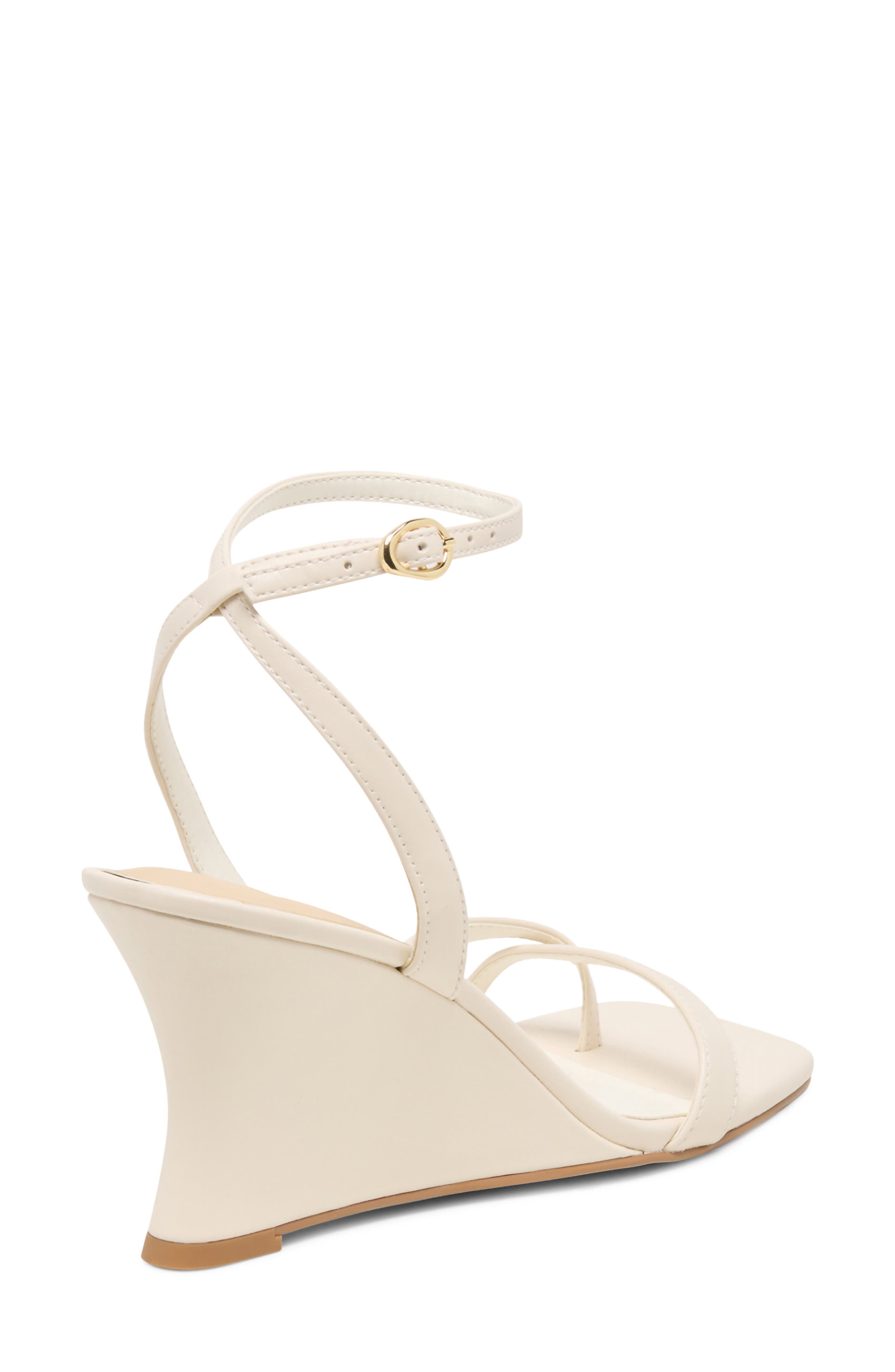 Solene Ankle Strap Wedge Sandal, Alternate, color, OFF WHITE STELLA