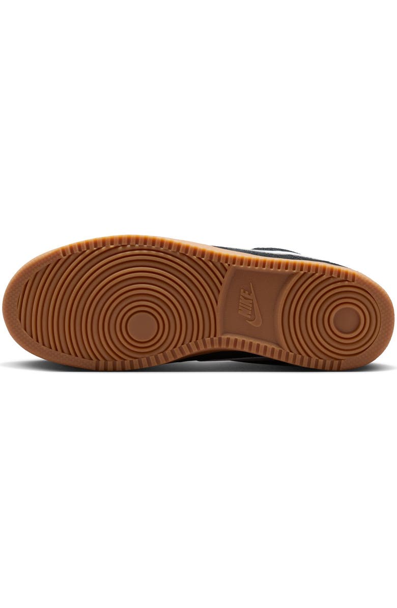 Nike Court Vision Low Top Sneaker, Alternate, color, Black/ Gum Medium Brown