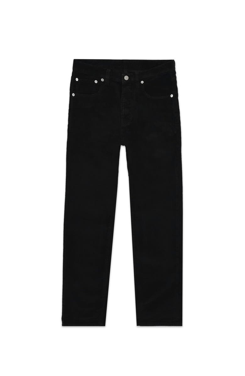 Fortela Corduroy Five Pocket Trousers, Main, color, Black