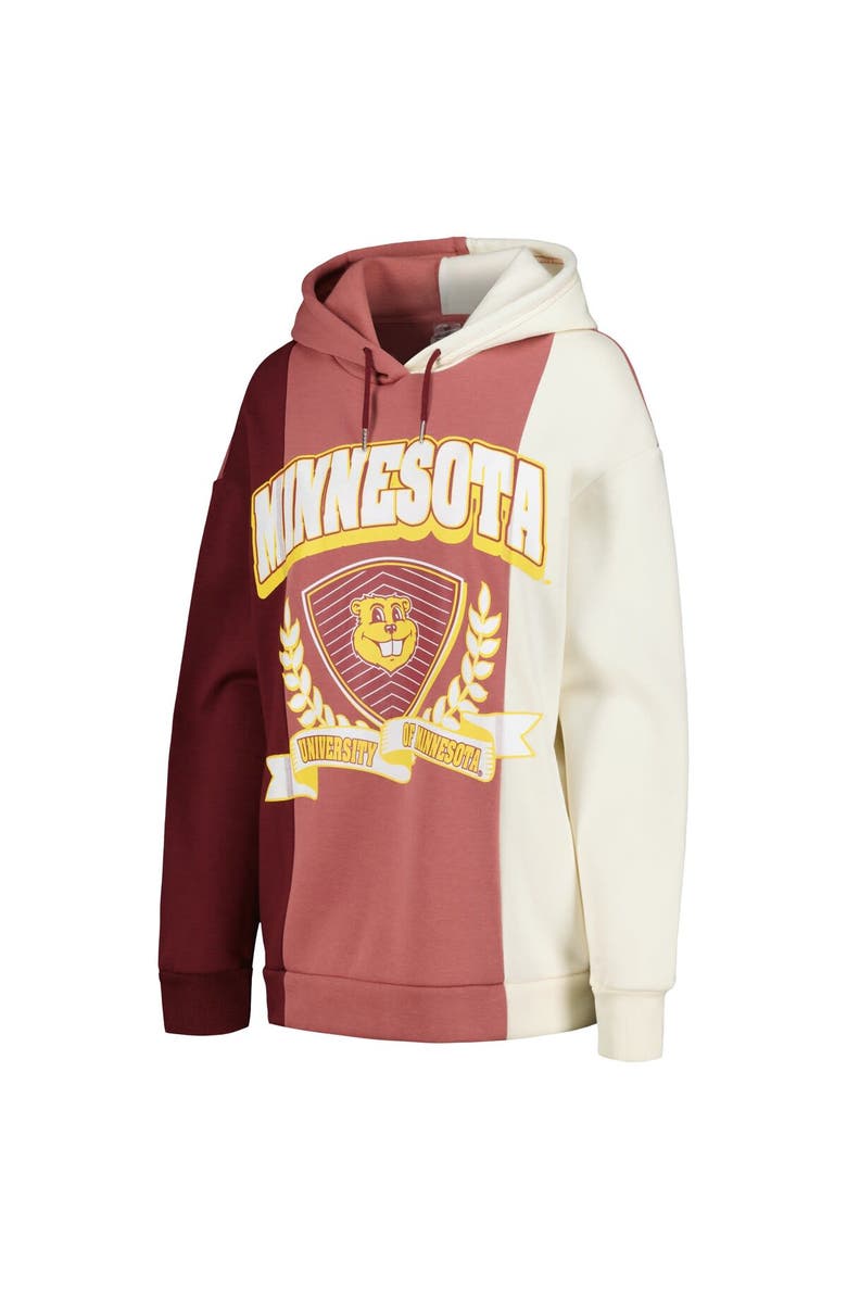 GAMEDAY COUTURE Women's Gameday Couture Maroon Minnesota Golden Gophers Hall of Fame Colorblock Pullover Hoodie, Alternate, color, Maroon
