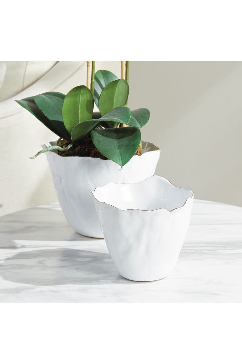 Maribella Cachepot Planters Set of 2, Alternate, color, White