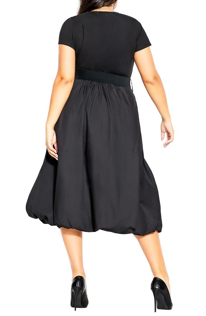 City Chic Paris Days Belted Midi Dress, Alternate, color,