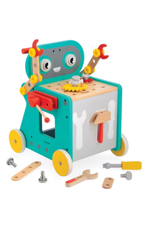 Brico Magnetic Toy Robot Cart Playset