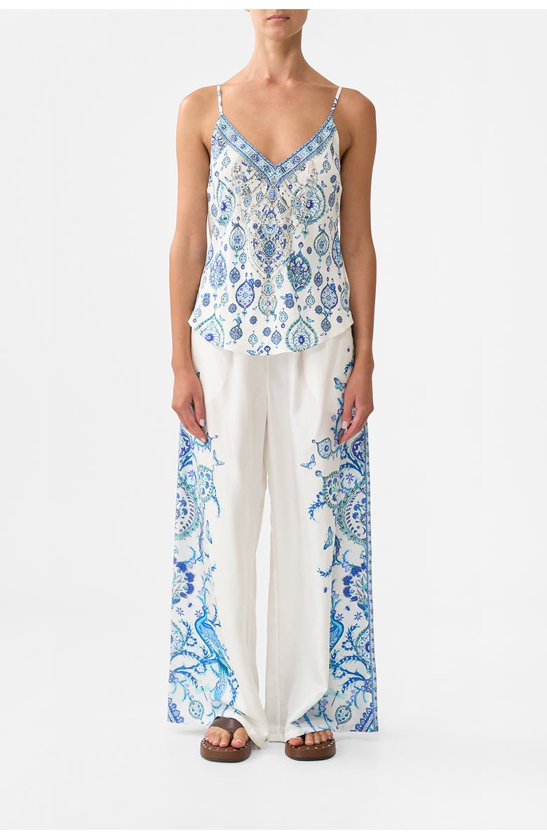 Camilla V-Neck Bias Cami Isnik Lullaby, Main, color, Isnik Lullaby