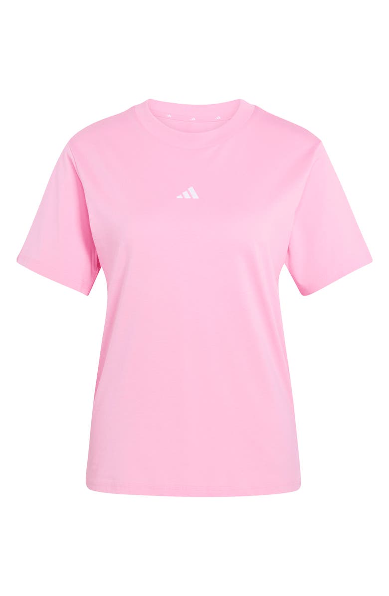 adidas 3-Bar Cotton T-Shirt, Alternate, color, St Tropic Bloom/ White