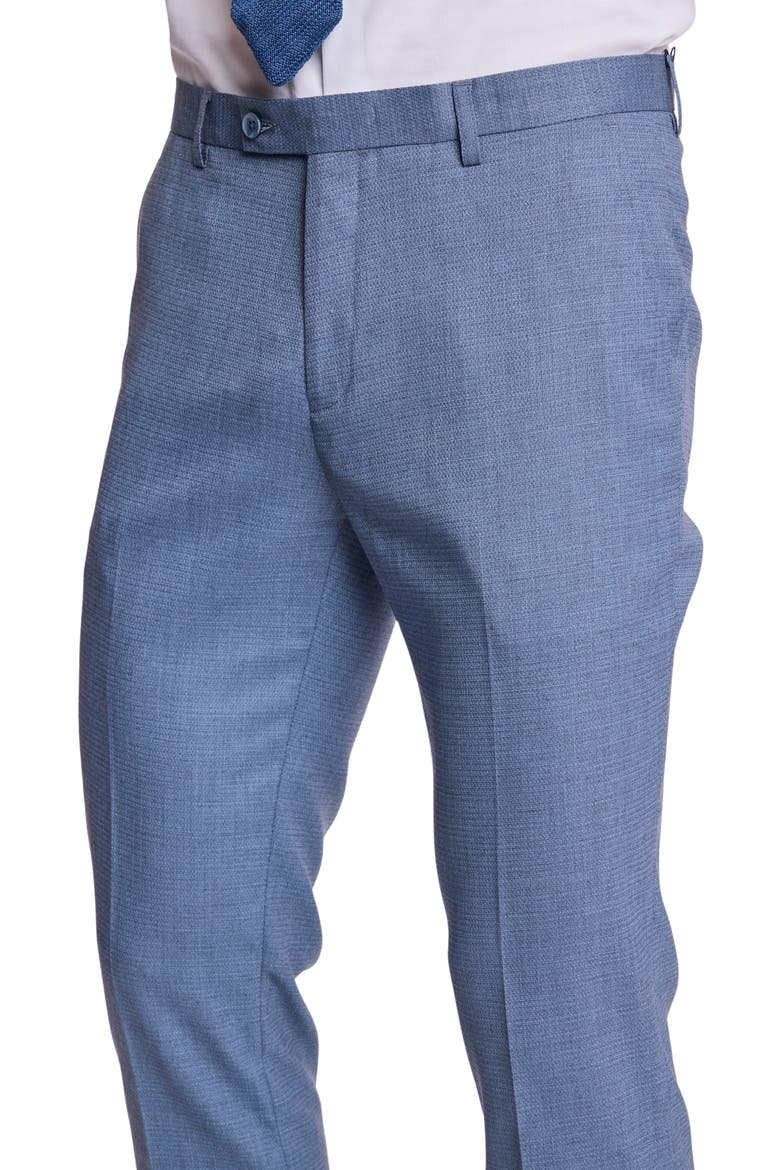 Downing Slim Fit Dress Pants, Alternate, color, GREY BLUE ICE
