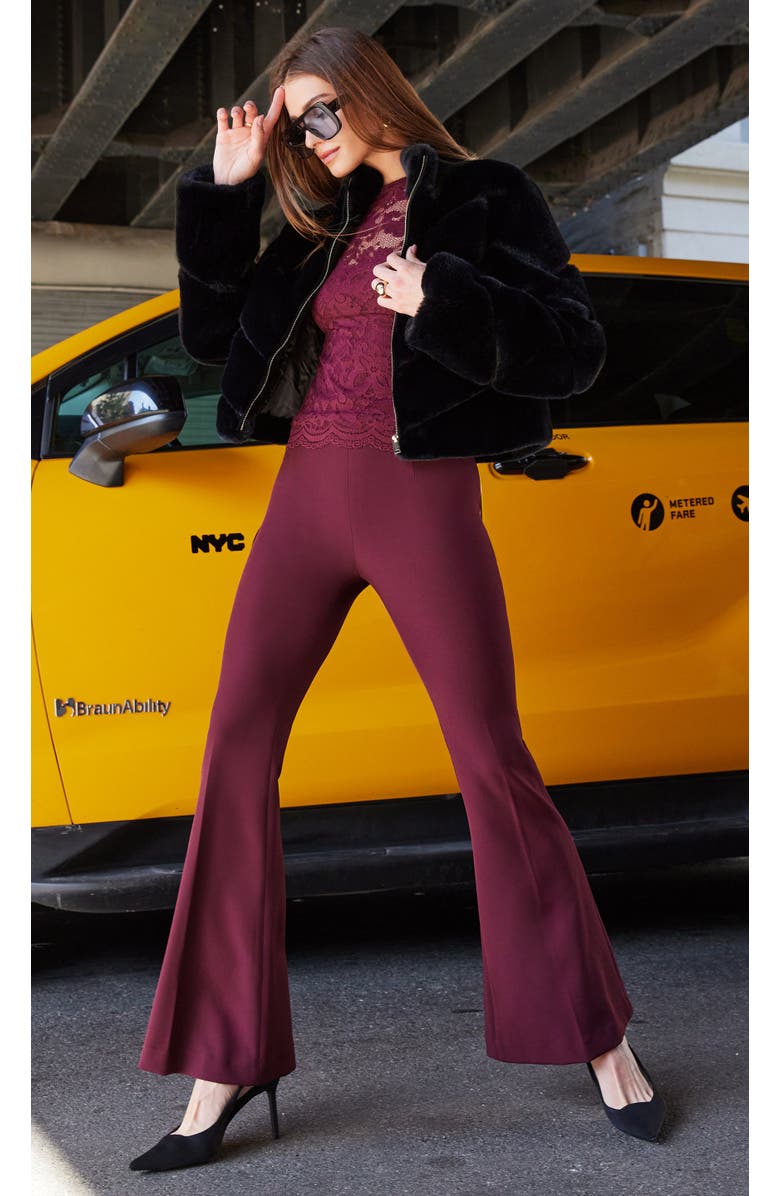 Generation Love Brianna Faux Fur Jacket, Alternate, color, Black