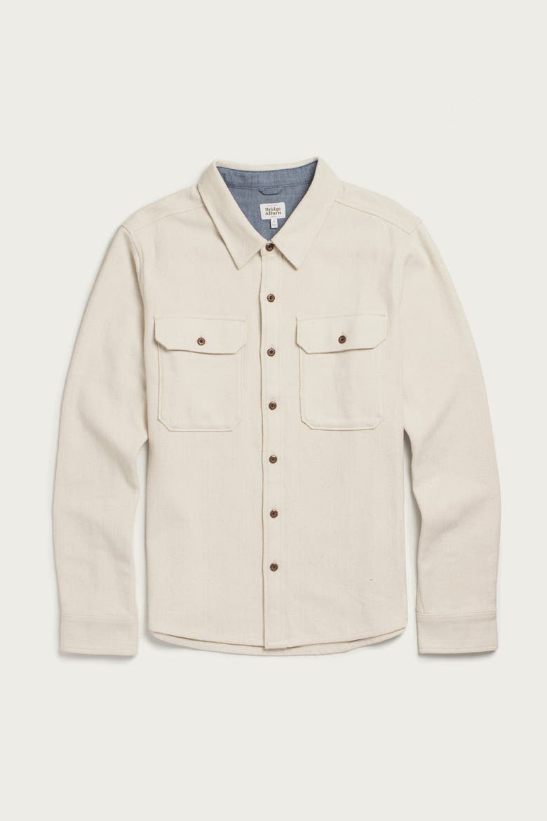 Pointer Overshirt, Main, color, Ivory Twill